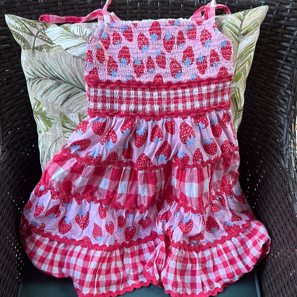 crown & ivy Pink Strawberry Dress